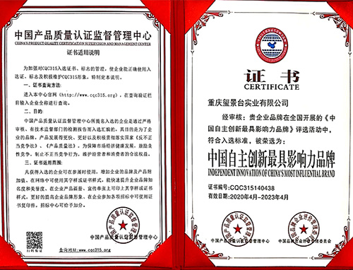 中国自主创新最具影响力品牌